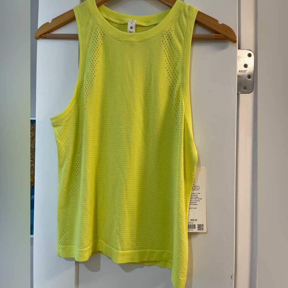 Women's Yellow lululemon tank